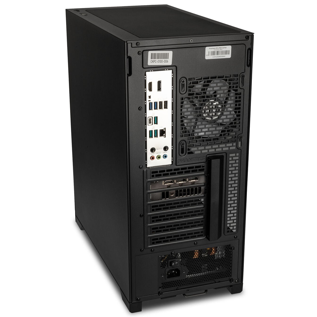 KingForge Gaming-PC argent, AMD Ryzen 5 9500F, RX 9060 XT 16GB, Phanteks Eclipse G370A – Fertig-PC avec Windows - King Mod Systems - vue 3