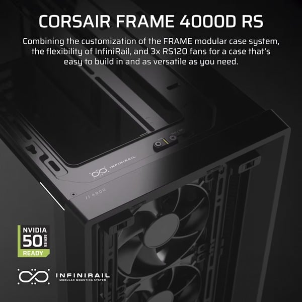 Corsair FRAME 4000D RS, Tower-Gehäuse - Corsair - vue 3