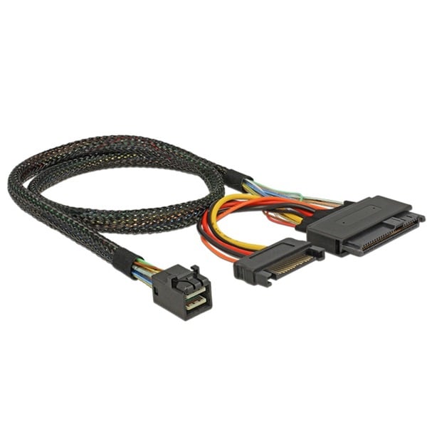 DeLOCK Adapterkabel SFF-8643 > U.2 SFF-8639 + SATA Stromanschluss - DeLOCK
