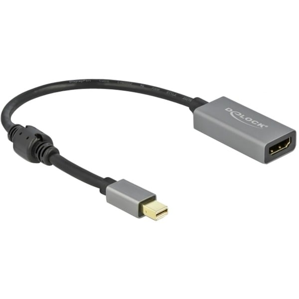 DeLOCK Aktiver Adapter mini DisplayPort 1.4 > HDMI 4K 60 Hz (HDR) - DeLOCK