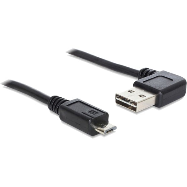 DeLOCK EASY-USB 2.0 câble, USB-A Stecker 90° > Micro-USB Stecker - DeLOCK