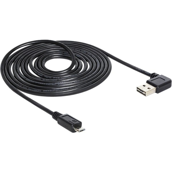 DeLOCK EASY-USB 2.0 câble, USB-A Stecker 90° > Micro-USB Stecker - DeLOCK