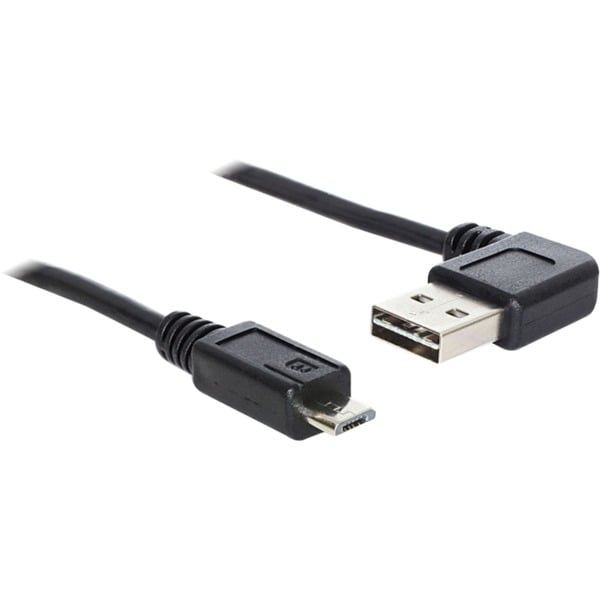DeLOCK EASY-USB 2.0 câble, USB-A Stecker 90° > Micro-USB Stecker - DeLOCK - vue 2
