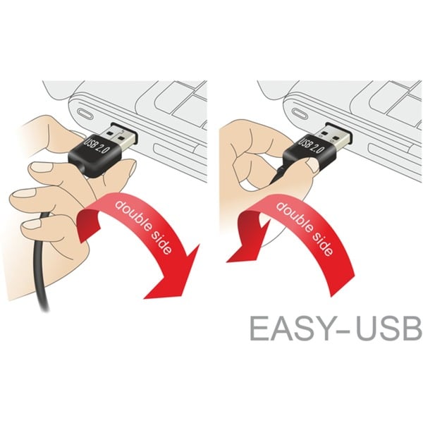 DeLOCK EASY-USB 2.0 câble, USB-A Stecker 90° > Micro-USB Stecker - DeLOCK - vue 7