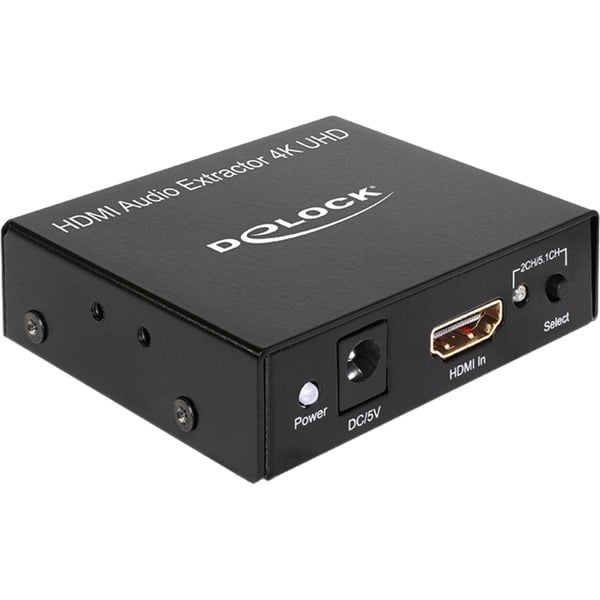 DeLOCK HDMI Stereo / 5.1 Kanal Audio Extractor 4K, Adapter - DeLOCK