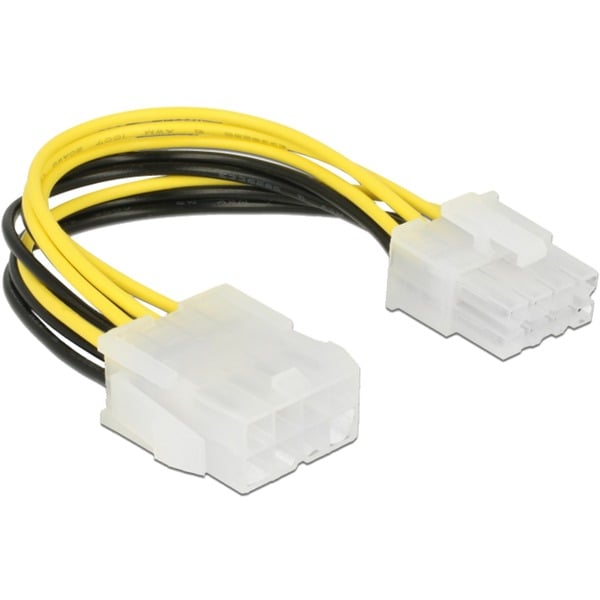 (€ 17,87 / 1 m) DeLOCK câble 8P EPS Stecker>Buchse 15cm, Verlängerungskabel - DeLOCK