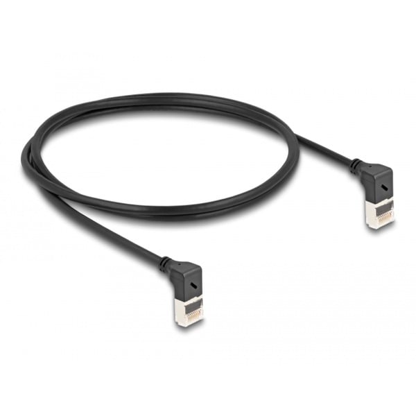 DeLOCK Patchkabel RJ-45 Cat.6a S/FTP, Slim 90° gewinkelt - DeLOCK - vue 3