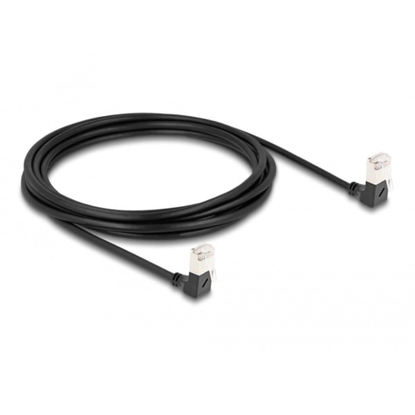 DeLOCK Patchkabel RJ-45 Cat.6a S/FTP, Slim 90° gewinkelt - DeLOCK - vue 3