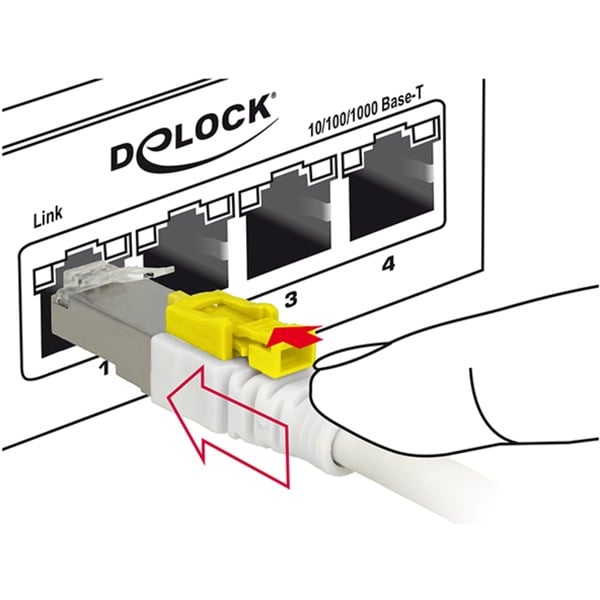 DeLOCK RJ45 Secure Cat. 6A, câble - DeLOCK - vue 3