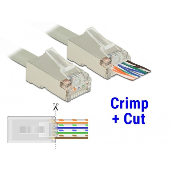 DeLOCK RJ-45 Crimp+Cut Stecker Cat.6 STP - DeLOCK - vue 2