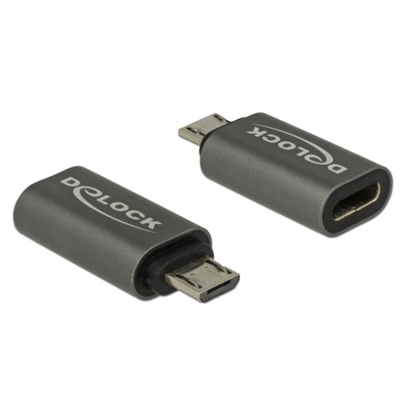 DeLOCK USB 2.0 Adapter, Micro-USB Stecker > USB-C Buchse - DeLOCK