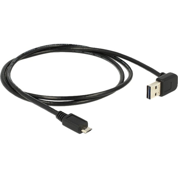 DeLOCK USB 2.0 câble, USB-A Stecker 90° > Micro-USB Stecker - DeLOCK