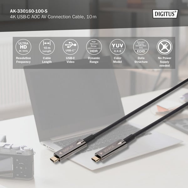 Digitus 4K USB-C AOC AV-Anschlusskabel - Digitus - vue 4