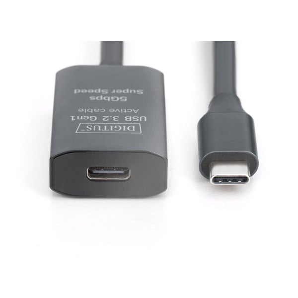 Digitus Aktives USB 3.2 Gen 1 Verlängerungskabel, USB-C Stecker > USB-C Buchse - Digitus - vue 2