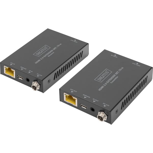 Digitus HDMI Extender Set 4K/60Hz, 70 mètre, HDMI Verlängerung - Digitus