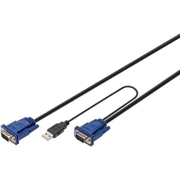 Digitus KVM-Kabelsatz USB DS-19231, pour KVM-Konsolen, Y-câble - Digitus