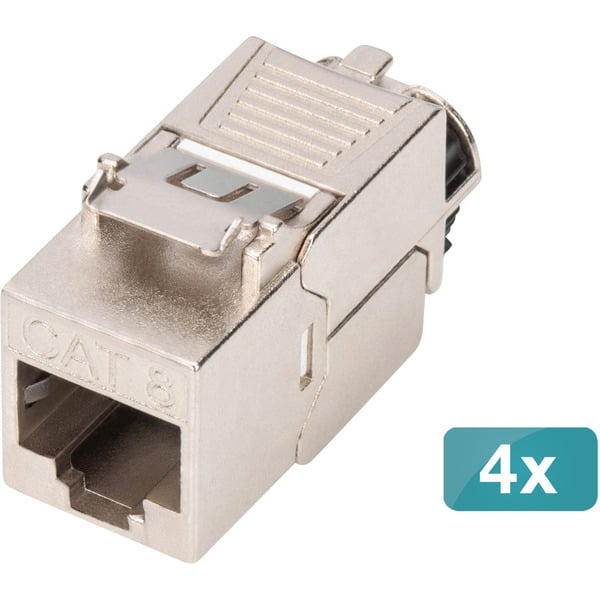 Digitus Keystone-Modul Cat. 8.1, geschirmt, 4 pièces - Digitus