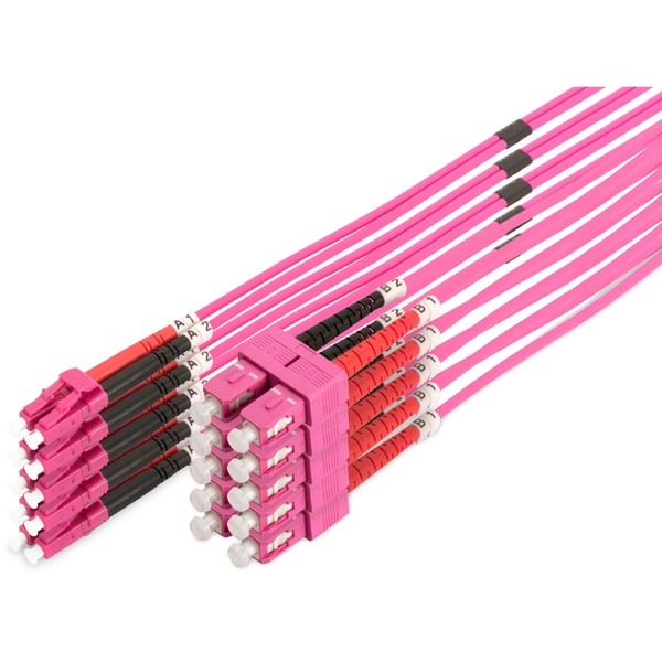 Digitus LWL Patchkabel, Duplex, LC > SC Stecker, Multimode OM4 - Digitus