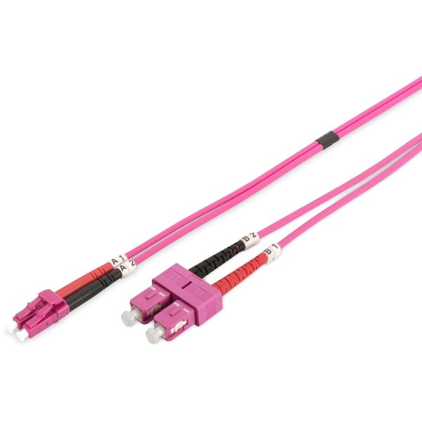 Digitus LWL Patchkabel, Duplex, LC > SC Stecker, Multimode OM4 - Digitus - vue 3