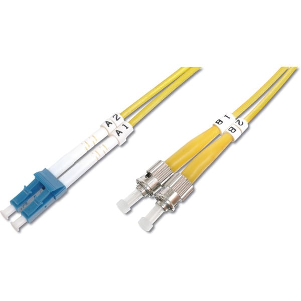 Digitus LWL Patchkabel, Duplex, LC > ST Stecker, Singlemode OS2 - Digitus - vue 2