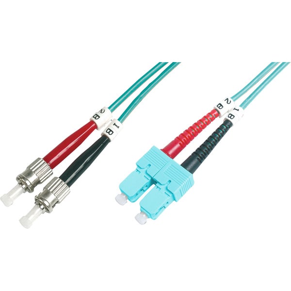 Digitus LWL Patchkabel, Duplex, ST > SC Stecker, Multimode OM3 - Digitus