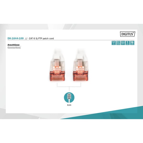 Digitus Patchkabel CAT 6 S/FTP 10m - Digitus - vue 4