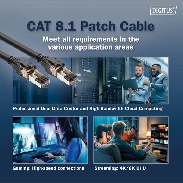 Digitus Patchkabel Cat 8.1 S-FTP 1 mètre - Digitus - vue 5