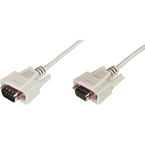 (€ 0,75 / 1 m) Digitus Serielles Datatransfer Verlängerungskabel, D-Sub9 (Stecker) > D-Sub9 (Buchse) - Digitus