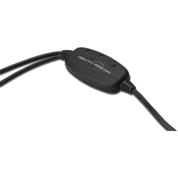 Digitus USB 2.0 Adapterkabel, USB-A Stecker > 2x Seriell RS232 Stecker - Digitus - vue 2