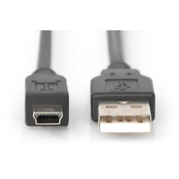 Digitus USB 2.0 câble, USB-A Stecker > mini USB Stecker - Digitus - vue 2