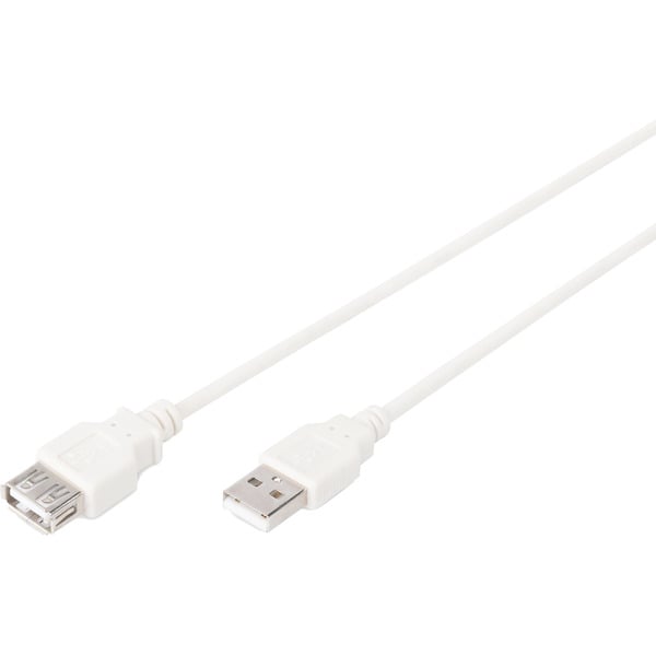 (€ 1,39 / 1 m) Digitus USB 2.0 Verlängerungskabel, USB-A Stecker > USB-A Buchse - Digitus
