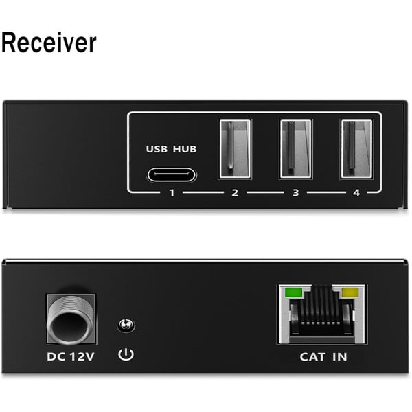 Digitus USB 3.2 Gen1 CAT Extender-Set, 5Gbps, 100 mètre, USB-Extender - Digitus - vue 4