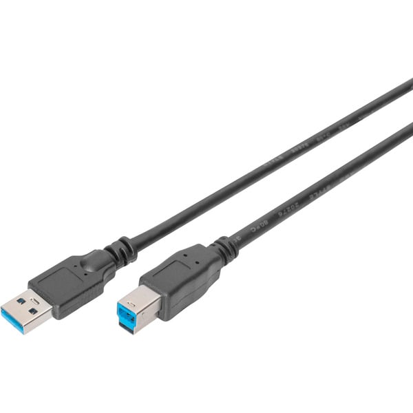 (€ 1,58 / 1 m) Digitus USB 3.2 Gen 1 Anschlusskabel USB-A > USB-B - Digitus