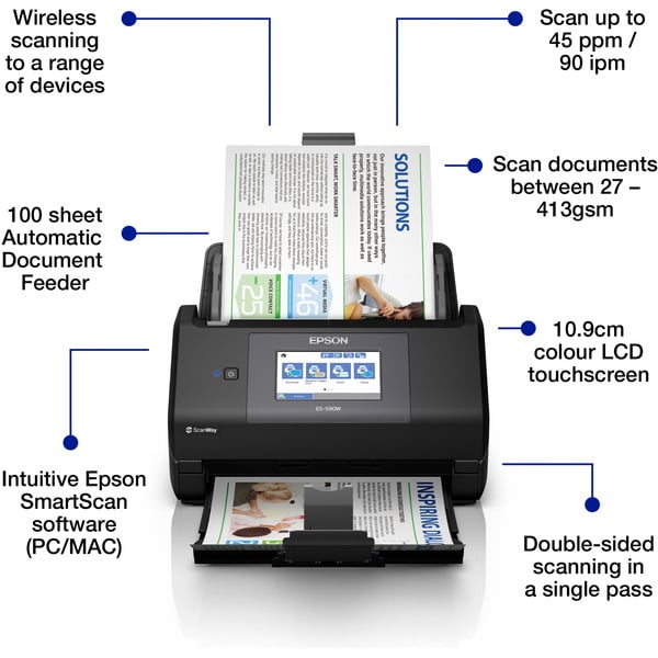 Epson Epson Workforce ES-590W, Einzugsscanner - Epson - vue 7