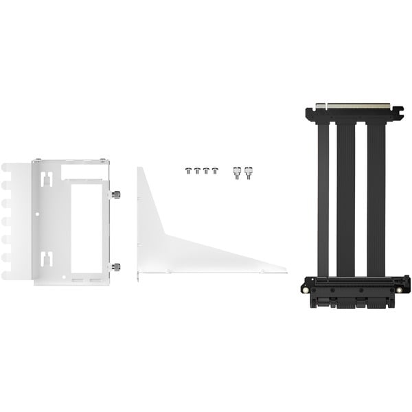 Fractal Design Flex 2 PCIe 4.0 x16 White, support + Verlängerungskabel - Fractal Design - vue 2