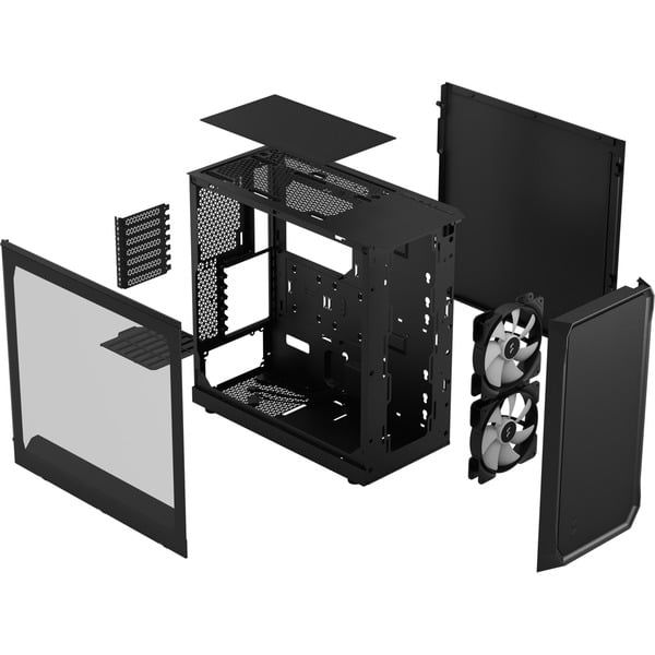 Fractal Design Focus 2 RGB Black TG Clear Tint, Tower-Gehäuse - Fractal Design - vue 11
