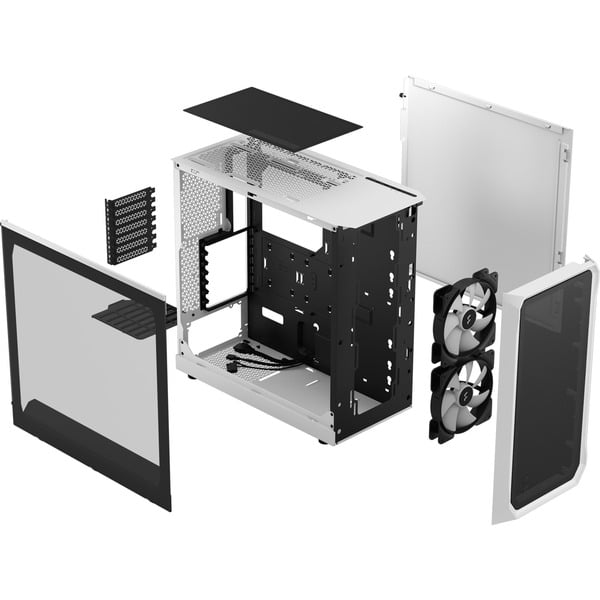 Fractal Design Focus 2 RGB White TG Clear Tint, Tower-Gehäuse - Fractal Design - vue 11