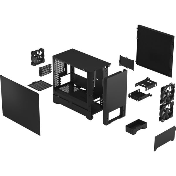 Fractal Design Pop Mini Silent Black Solid, Tower-Gehäuse - Fractal Design - vue 12