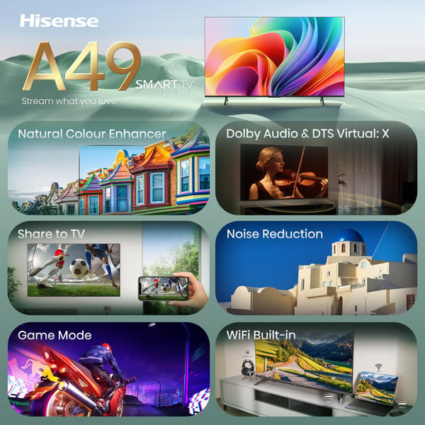 Hisense 32A49S, LED-Fernseher - Hisense - vue 12