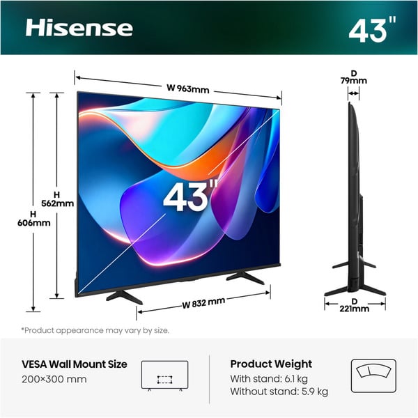 Hisense 43A6S, LED-Fernseher - Hisense - vue 7