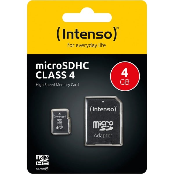Intenso microSDHC 4 GB, Speicherkarte - Intenso - vue 4
