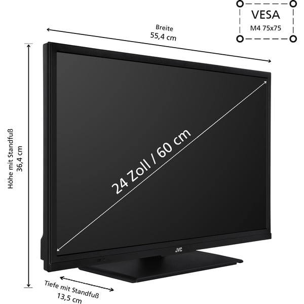 JVC LT-24VH5455, LED-Fernseher - JVC - vue 2