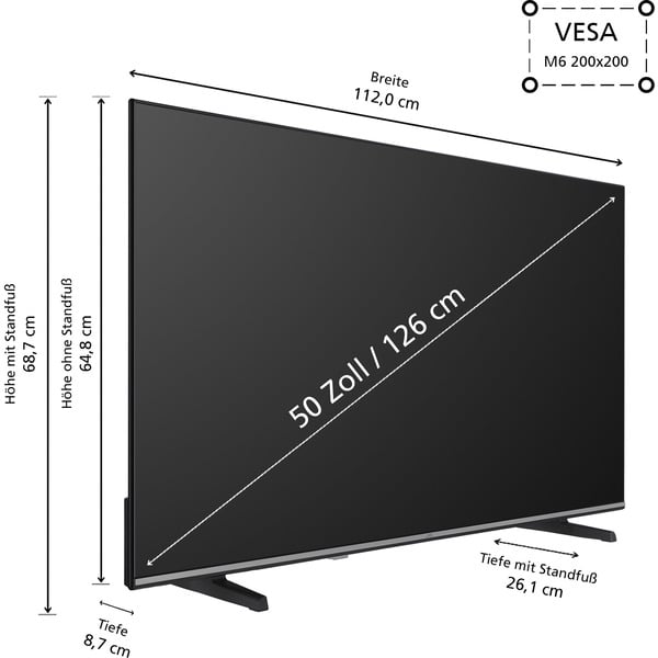 JVC LT-50VD3555, LED-Fernseher - JVC - vue 3
