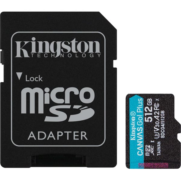 Kingston Canvas Go! Plus 512 GB microSDXC, Speicherkarte - Kingston