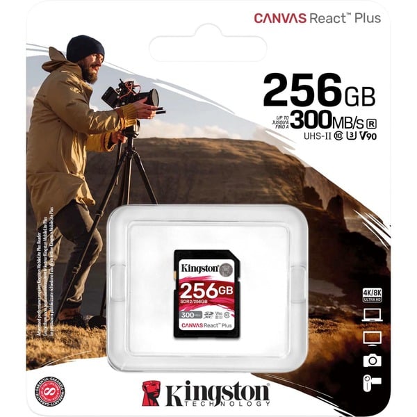 Kingston Canvas React Plus 256 GB SDXC, Speicherkarte - Kingston - vue 2