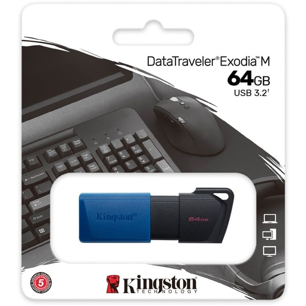 Kingston DataTraveler Exodia M 64 GB, USB-Stick - Kingston - vue 4