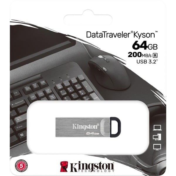 Kingston DataTraveler Kyson 64 GB, USB-Stick - Kingston - vue 4