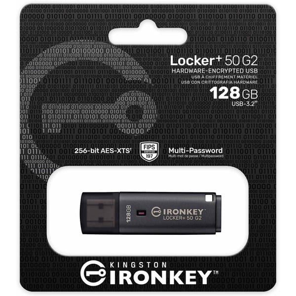 Kingston IronKey Locker+ 50 G2 128 GB, USB-Stick - Kingston - vue 4