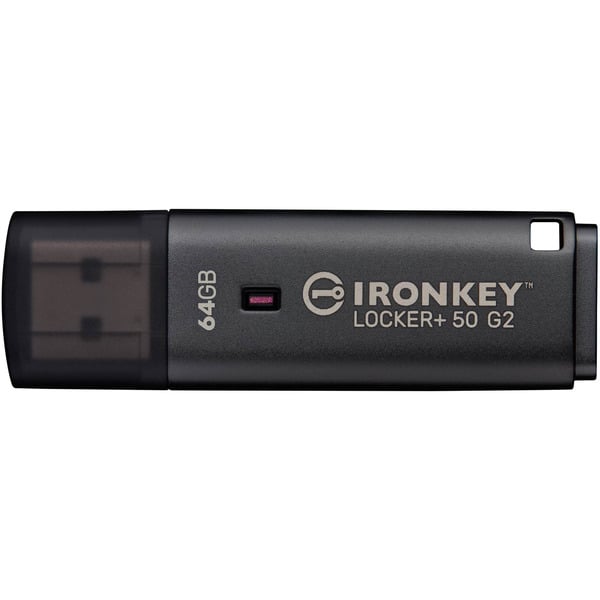 Kingston IronKey Locker+ 50 G2 64 GB, USB-Stick - Kingston - vue 2
