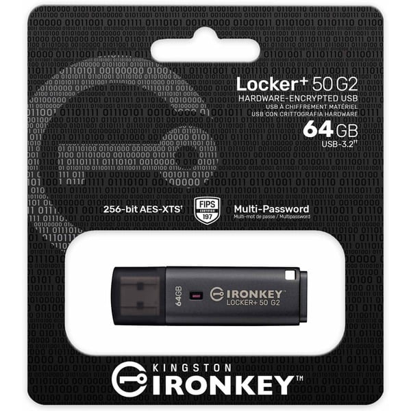 Kingston IronKey Locker+ 50 G2 64 GB, USB-Stick - Kingston - vue 4